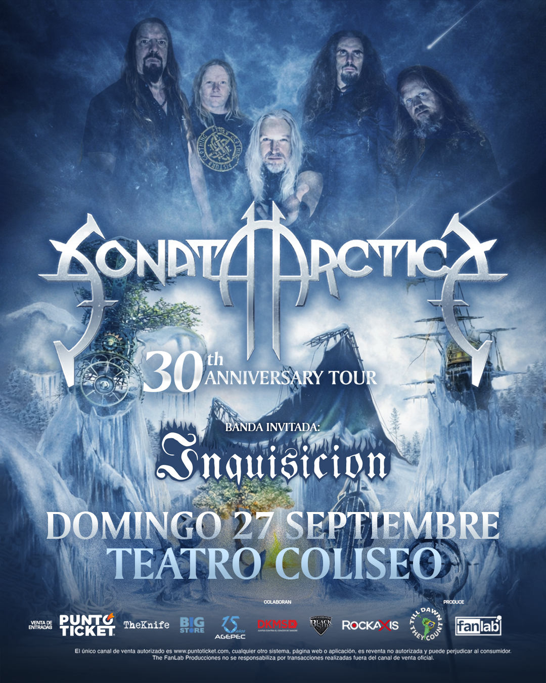 El regreso de Sonata Arctica a Chile confirma su número de apertura